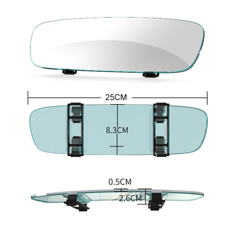 Specchietto retrovisore retrovisore per auto retrovisore trasparente senza cornice, 3R-337 Curved Mirror 250mm