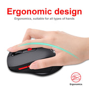 Mouse wireless a doppia modalità HXSJ T67 2.4G Bluetooth 3.0/5.0, T67 2.4G