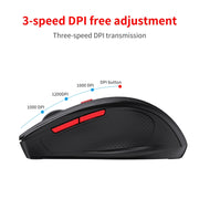 Mouse wireless a doppia modalità HXSJ T67 2.4G Bluetooth 3.0/5.0, T67 2.4G