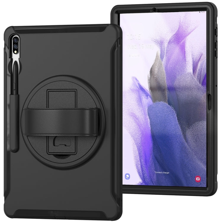 Copertura protettiva PC + TPU con rotazione a 360 gradi con supporto e cinturino da polso, For Samsung Galaxy Tab S7 FE 12.4 inch T730