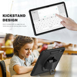 Copertura protettiva PC + TPU con rotazione a 360 gradi con supporto e cinturino da polso, For Samsung Galaxy Tab S7 FE 12.4 inch T730