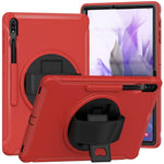 Copertura protettiva PC + TPU con rotazione a 360 gradi con supporto e cinturino da polso, For Samsung Galaxy Tab S7 FE 12.4 inch T730