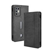 Custodia in pelle a vibrazione orizzontale con struttura retrò Crazy Horse con fibbia magnetica con supporto e slot per schede e cornice per foto, For ZTE nubia Red Magic 6R