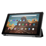 Per Amazon Kindle Fire HD 10 2017/2019Custodia orizzontale in pelle Custer Texture Flip con supporto a tre pieghe e funzione Sleep / Wake-up, For Amazon Kindle Fire HD 10