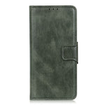 Mirren Crazy Horse Texture Custodia in pelle orizzontale a conchiglia con supporto, slot per carte e portafoglio, For Samsung Galaxy M32
