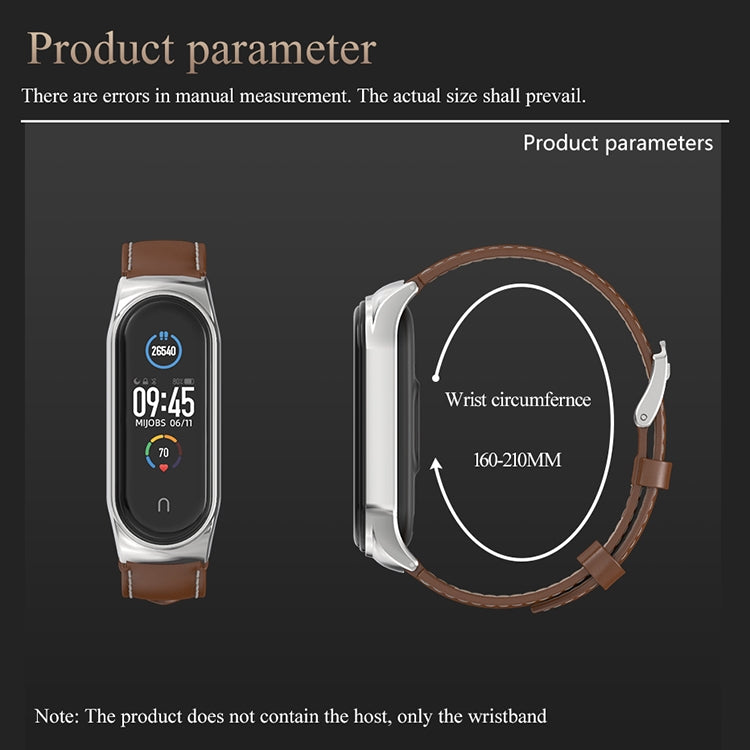 Per cinturino di ricambio in pelle microfibra CS Xiaomi Mi Band 6/5/4/3