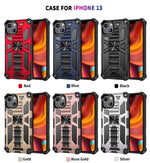 Custodia TPU antiurto con supporto per iPhone 13