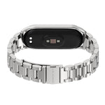 Per Xiaomi Mi Band 6/5/4/3 CS Cinturino di ricambio in acciaio inossidabile con tre perline in metallo