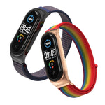 Per Xiaomi Mi Band 6/5/4/3 CS cinturino di ricambio in nylon traspirante leggero