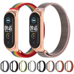 Per Xiaomi Mi Band 6/5/4/3 CS cinturino di ricambio in nylon traspirante leggero