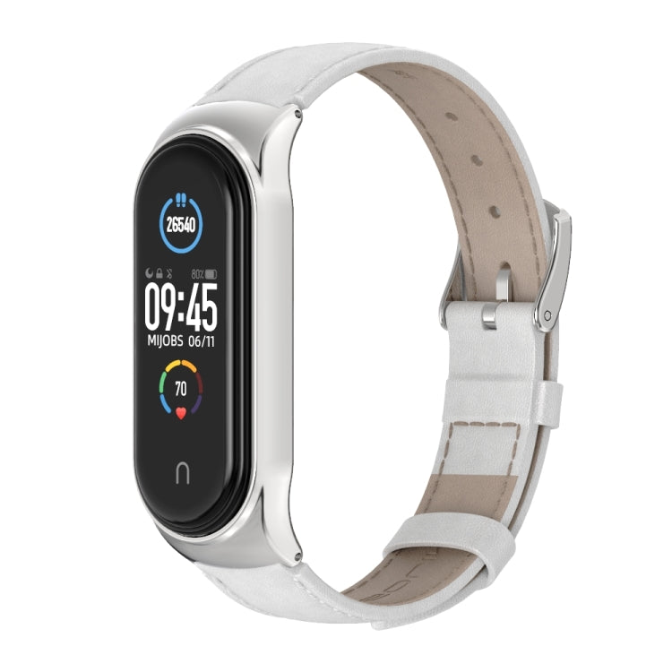 Per Xiaomi Mi Band 6/5/4/3 CS cinturino di ricambio in pelle bovina di primo strato