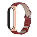Per Xiaomi Mi Band 6/5/4/3 CS cinturino di ricambio in pelle bovina di primo strato