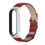 Per Xiaomi Mi Band 6/5/4/3 CS cinturino di ricambio in pelle bovina di primo strato