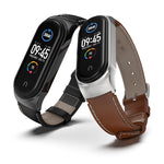 Per Xiaomi Mi Band 6/5/4/3 CS cinturino di ricambio in pelle bovina di primo strato