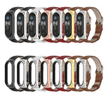 Per Xiaomi Mi Band 6/5/4/3 CS cinturino di ricambio in pelle bovina di primo strato