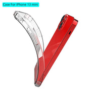 Custodia protettiva in TPU trasparente antiurto, For iPhone 13 mini, For iPhone 13, For iPhone 13 Pro, For iPhone 13 Pro Max