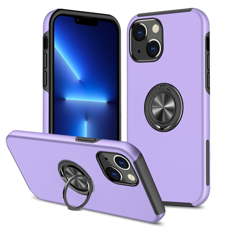 Custodia protettiva magnetica antiurto PC + TPU con supporto per anello invisibile, For iPhone 13 Pro Max