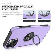 Custodia protettiva magnetica antiurto PC + TPU con supporto per anello invisibile, For iPhone 13 Pro Max