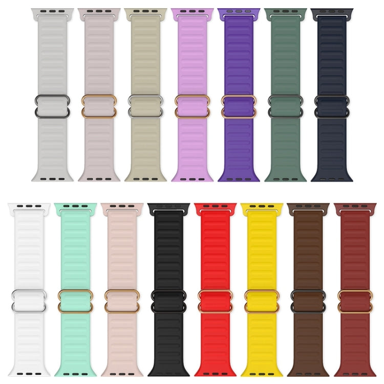 Cinturino di ricambio in silicone con fibbia in parola giapponese per la serie Apple Watch, 7 45mm / 6 & SE & 5 & 4 44mm / 3 & 2 & 1 42mm