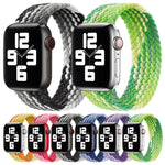 Cinturino di ricambio in nylon intrecciato ad anello singolo, dimensioni: XS 128 mm per Apple Watch Series 6 e SE e 5 e 4 40 mm / 3 e 2 e 1 38 mm, XS 128mm 40mm / 38 mm