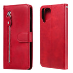 Fashion Calf Texture Zipper Custodia in pelle a vibrazione orizzontale con supporto e slot per schede e portafoglio, For Samsung Galaxy A22 4G, For Samsung Galaxy S21 FE, For Samsung Galaxy A22 5G, For Samsung Galaxy A82 5G