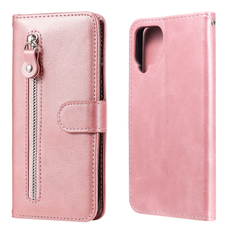 Fashion Calf Texture Zipper Custodia in pelle a vibrazione orizzontale con supporto e slot per schede e portafoglio, For Samsung Galaxy A22 4G, For Samsung Galaxy S21 FE, For Samsung Galaxy A22 5G, For Samsung Galaxy A82 5G