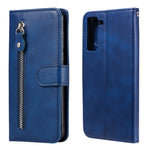 Fashion Calf Texture Zipper Custodia in pelle a vibrazione orizzontale con supporto e slot per schede e portafoglio, For Samsung Galaxy A22 4G, For Samsung Galaxy S21 FE, For Samsung Galaxy A22 5G, For Samsung Galaxy A82 5G