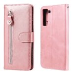 Fashion Calf Texture Zipper Custodia in pelle a vibrazione orizzontale con supporto e slot per schede e portafoglio, For Samsung Galaxy A22 4G, For Samsung Galaxy S21 FE, For Samsung Galaxy A22 5G, For Samsung Galaxy A82 5G