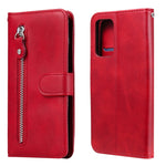 Fashion Calf Texture Zipper Custodia in pelle a vibrazione orizzontale con supporto e slot per schede e portafoglio, For Samsung Galaxy A22 4G, For Samsung Galaxy S21 FE, For Samsung Galaxy A22 5G, For Samsung Galaxy A82 5G