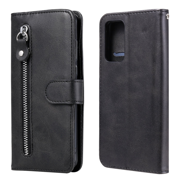 Fashion Calf Texture Zipper Custodia in pelle a vibrazione orizzontale con supporto e slot per schede e portafoglio, For Samsung Galaxy A22 4G, For Samsung Galaxy S21 FE, For Samsung Galaxy A22 5G, For Samsung Galaxy A82 5G
