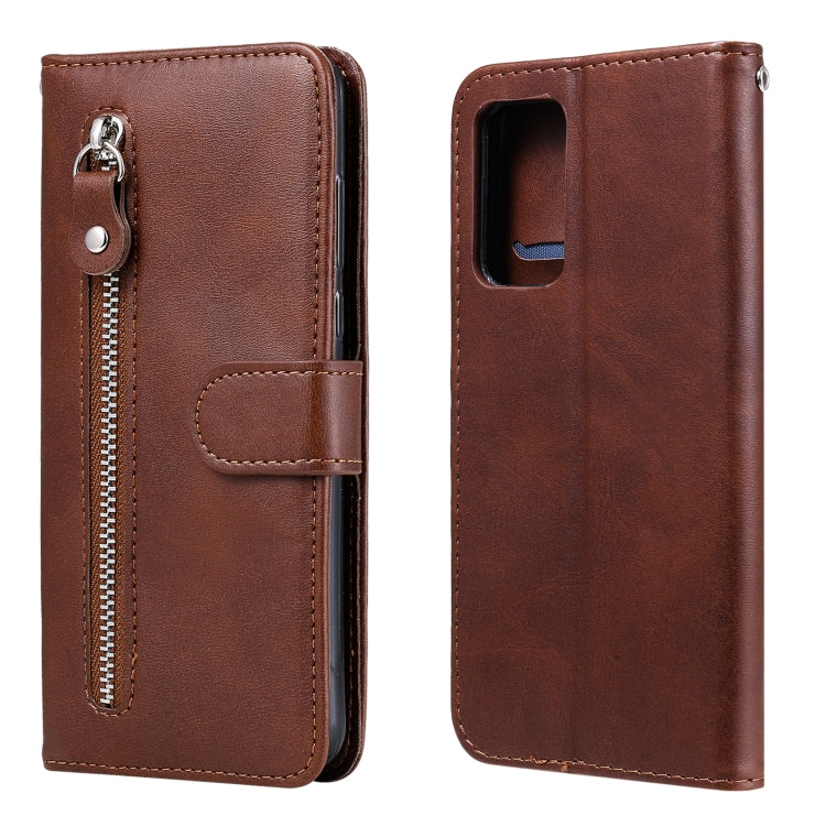 Fashion Calf Texture Zipper Custodia in pelle a vibrazione orizzontale con supporto e slot per schede e portafoglio, For Samsung Galaxy A22 4G, For Samsung Galaxy S21 FE, For Samsung Galaxy A22 5G, For Samsung Galaxy A82 5G