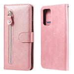 Fashion Calf Texture Zipper Custodia in pelle a vibrazione orizzontale con supporto e slot per schede e portafoglio, For Samsung Galaxy A22 4G, For Samsung Galaxy S21 FE, For Samsung Galaxy A22 5G, For Samsung Galaxy A82 5G