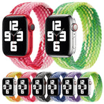 Cinturino di ricambio in nylon intrecciato ad anello singolo, misura: S 135 mm per Apple Watch Series 6 e SE e 5 e 4 40 mm / 3 e 2 e 1 38 mm, S 135mm 40mm / 38 mm