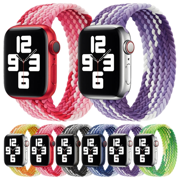 Cinturino di ricambio in nylon intrecciato ad anello singolo, dimensioni: XS 135 mm per Apple Watch Series 6 e SE e 5 e 4 44 mm / 3 e 2 e 1 42 mm, XS 135mm 44mm / 42 mm