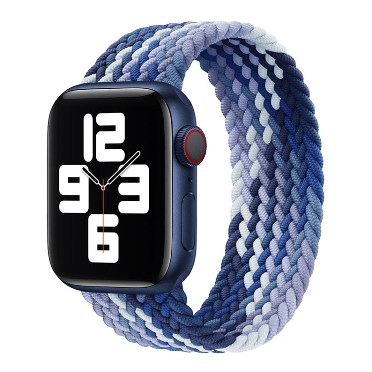 Cinturino di ricambio in nylon intrecciato ad anello singolo, misura: S 145 mm per Apple Watch Series 6 e SE e 5 e 4 44 mm / 3 e 2 e 1 42 mm, S 145mm 44mm / 42 mm