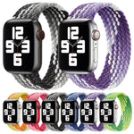Cinturino di ricambio in nylon intrecciato ad anello singolo, misura: S 145 mm per Apple Watch Series 6 e SE e 5 e 4 44 mm / 3 e 2 e 1 42 mm, S 145mm 44mm / 42 mm