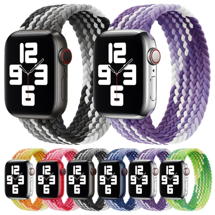 Cinturino di ricambio in nylon intrecciato ad anello singolo, misura: S 145 mm per Apple Watch Series 6 e SE e 5 e 4 44 mm / 3 e 2 e 1 42 mm, S 145mm 44mm / 42 mm