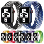 Cinturino di ricambio in nylon intrecciato ad anello singolo, misura: M 155 mm per Apple Watch Series 6 e SE e 5 e 4 44 mm / 3 e 2 e 1 42 mm, M 155mm 44mm / 42 mm