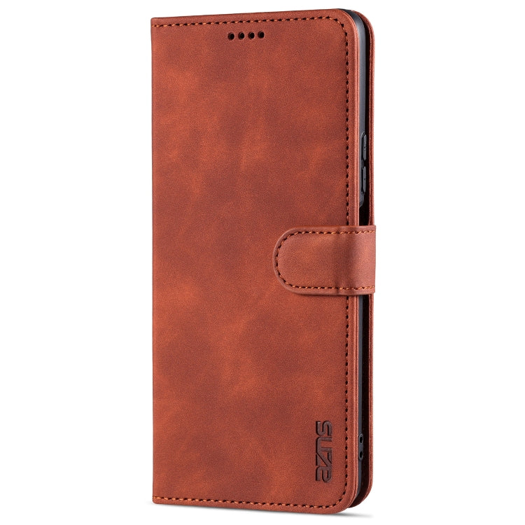 AZNS Skin Feel Calf Texture Custodia in pelle con apertura orizzontale con slot per carte, supporto e portafoglio, For Honor 50 SE