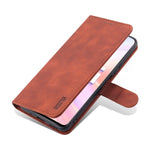 AZNS Skin Feel Calf Texture Custodia in pelle con apertura orizzontale con slot per carte, supporto e portafoglio, For Honor 50 SE