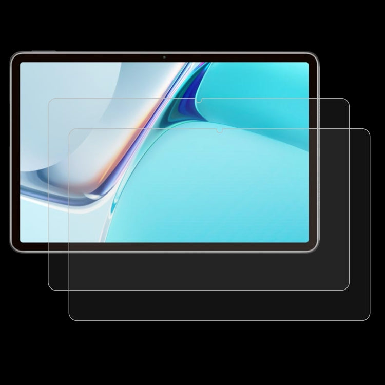 2 PZ 9H 2.5D Pellicola in vetro temperato antideflagrante, For Huawei MatePad 11 2021 / Honor Tablet V7 Pro / OPPO Pad (2 PCS)