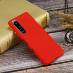 Custodia protettiva a copertura totale anticaduta in silicone liquido tinta unita, For Sony Xperia 5 III