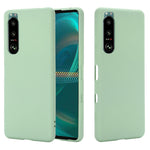 Custodia protettiva a copertura totale anticaduta in silicone liquido tinta unita, For Sony Xperia 5 III