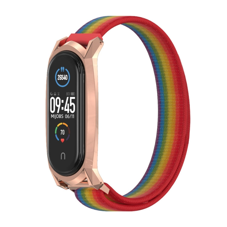 Per cinturino di ricambio Xiaomi Mi Band 6/5/4/3 Mijobs GT Nylon Loop