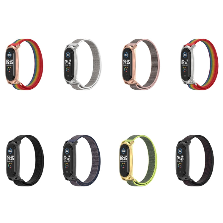 Per cinturino di ricambio Xiaomi Mi Band 6/5/4/3 Mijobs GT Nylon Loop