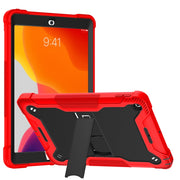 Custodia protettiva antiurto in silicone + PC con supporto, For iPad 10.2 2021 / 2020 / 2019, For iPad Pro 11 inch 2020, For iPad mini (2019) / mini 4, For iPad 9.7 inch (2017/2018)