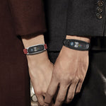 Per Xiaomi Mi Band 6/5/4/3 Mijobs Custodia in metallo Crazy Horse Texture PU Microfibra Plus Cinturino di ricambio