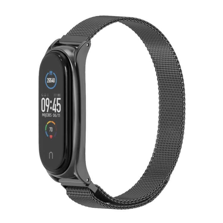 Per Xiaomi Mi Band 6/5/4/3 Mijobs Milan Magnetic Plus Cinturino di ricambio in acciaio inossidabile