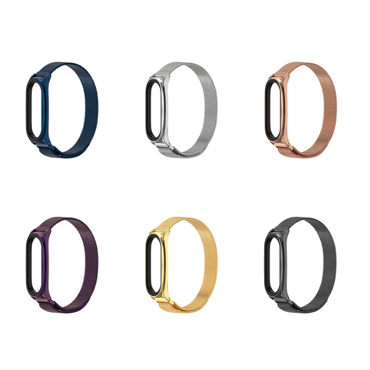 Per Xiaomi Mi Band 6/5/4/3 Mijobs Milan Magnetic Plus Cinturino di ricambio in acciaio inossidabile