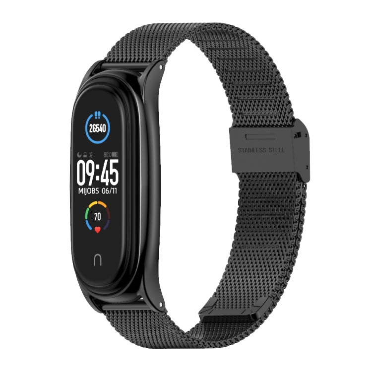 Per Xiaomi Mi Band 6/5/4/3 Mijobs Milan Buckle Plus cinturino di ricambio in acciaio inossidabile
